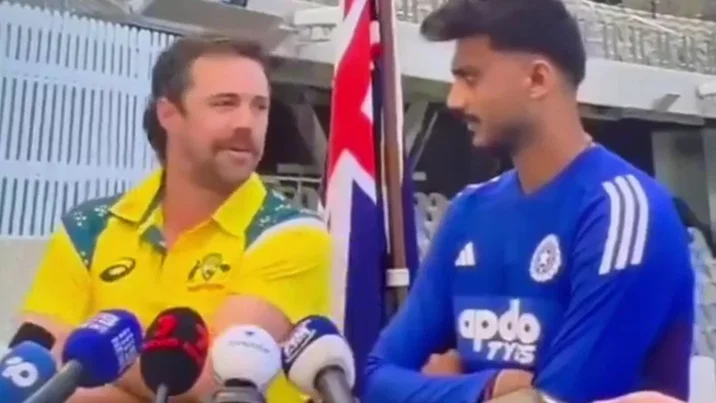 Axar Patel And Travis Head