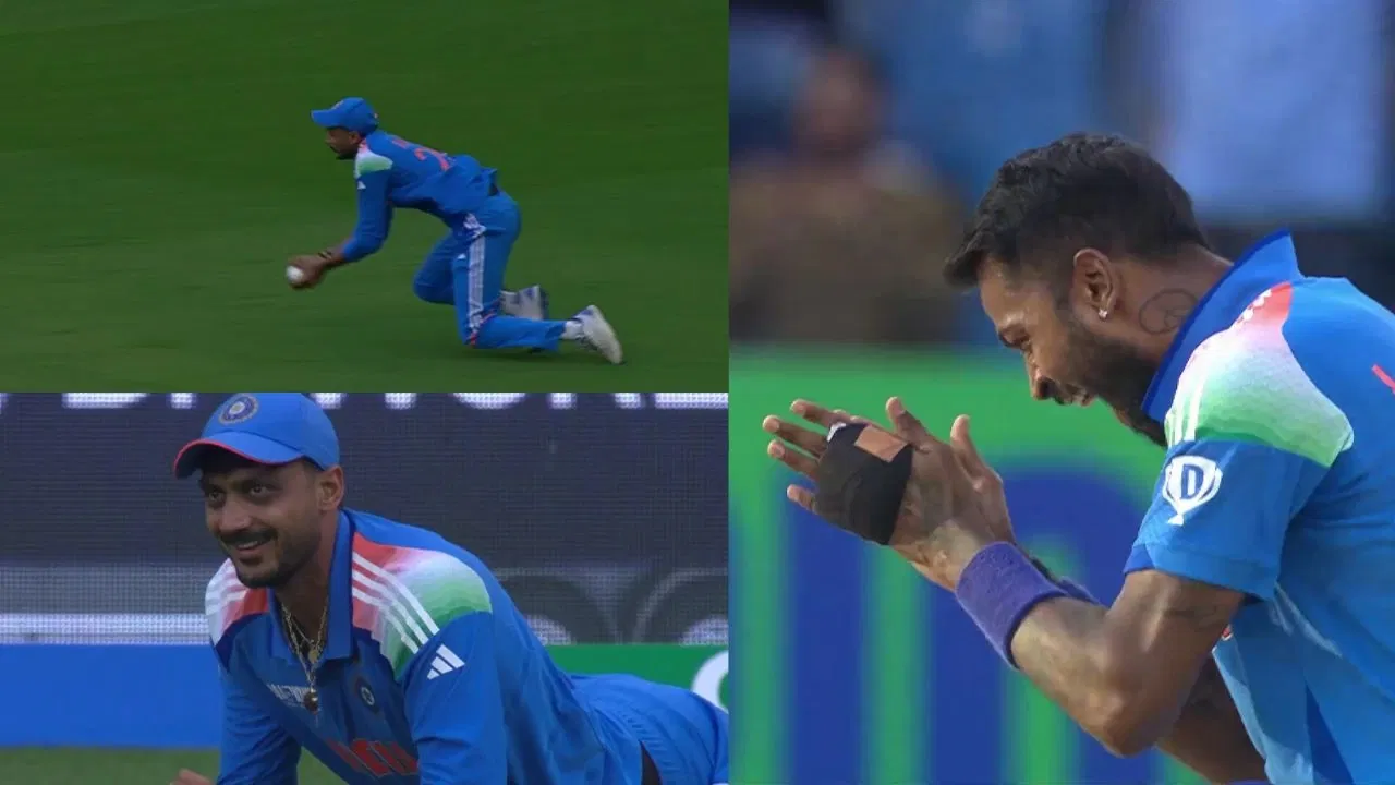 Axar Patel Takes Stunner To Make Hardik Pandya Happy