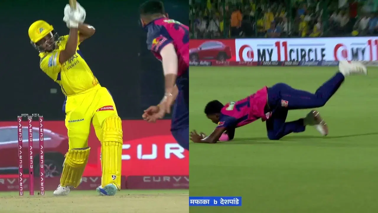 Ayush Mhatre Dismissal Kwena Maphaka Catch