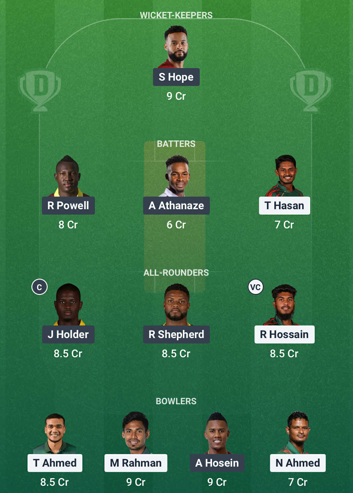 BAN Vs WI Dream11 Prediction1