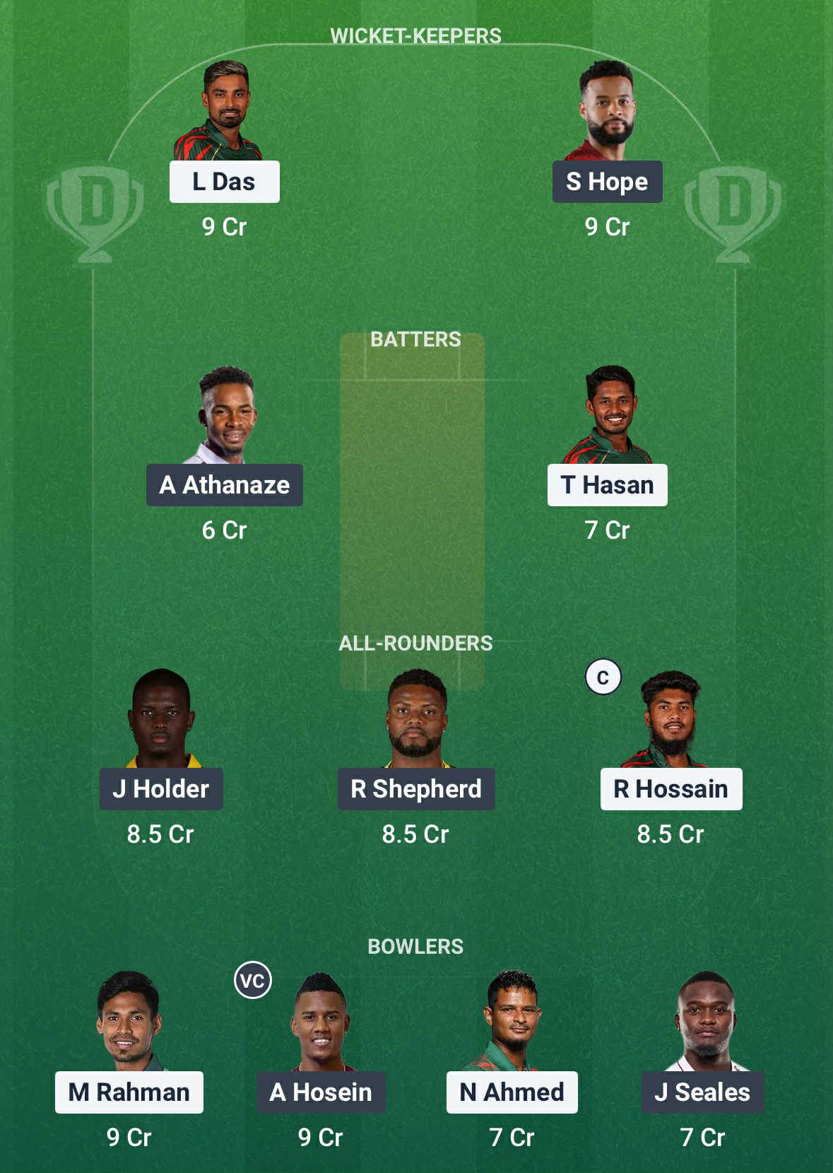 BAN Vs WI Dream11 Prediction2