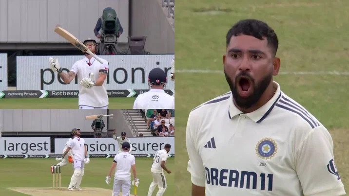 Ben Stokes Angry After Falling To Mohammed Siraj