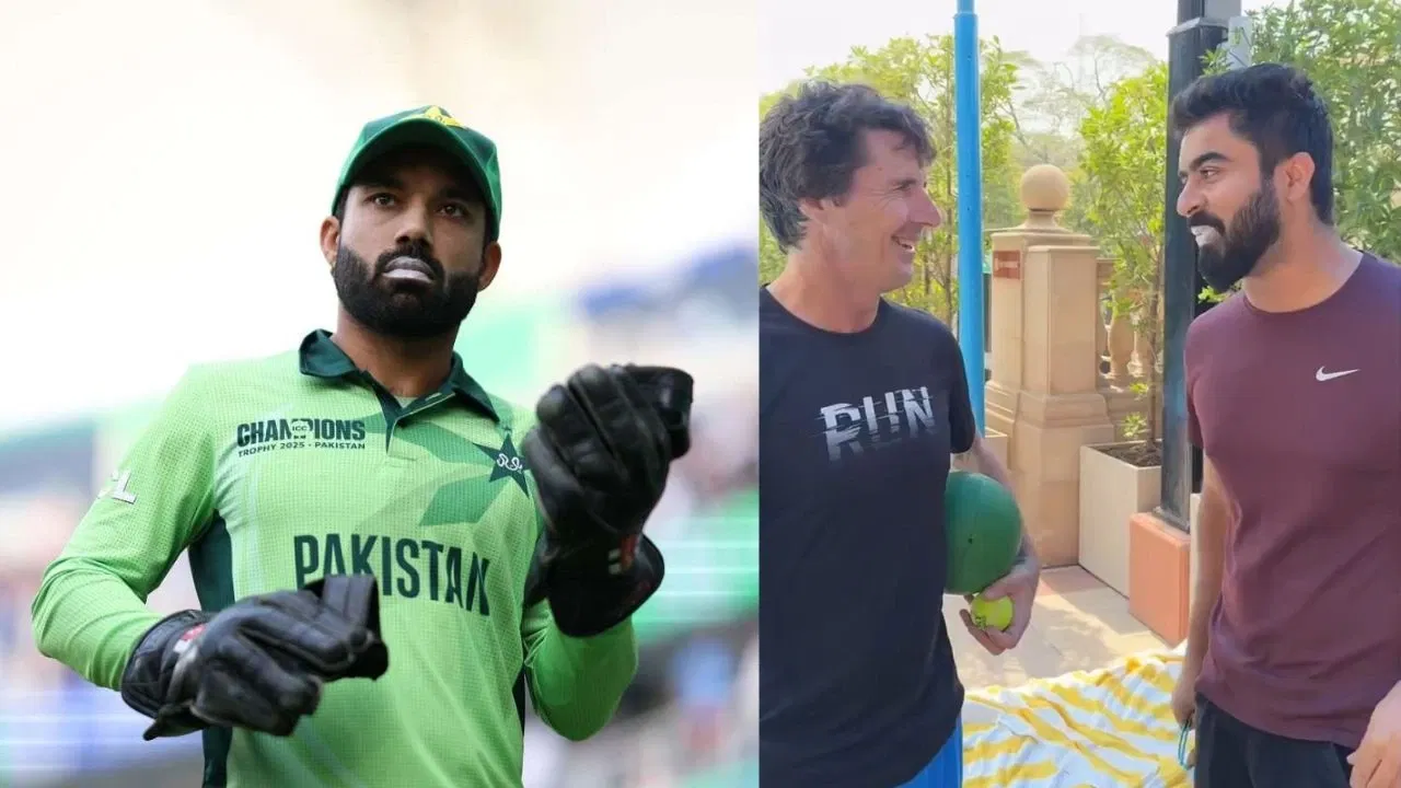 Brad Hogg Mocks Mohammad Rizwan