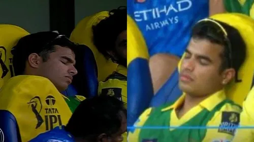 CSK Vansh Bedi Sleeping