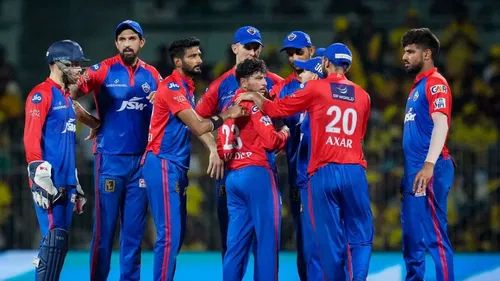 Delhi Capitals During A Match Against CSK In Vizag In IPL 2024