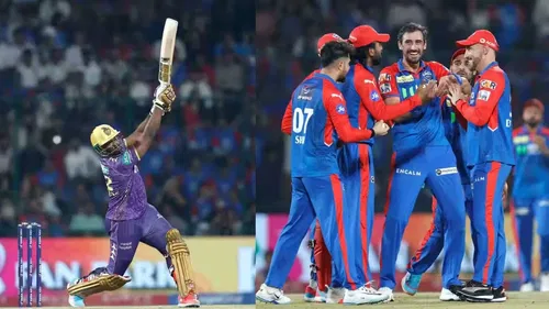 Delhi Capitals Team Hat Trick Andre Russell 106 M Six