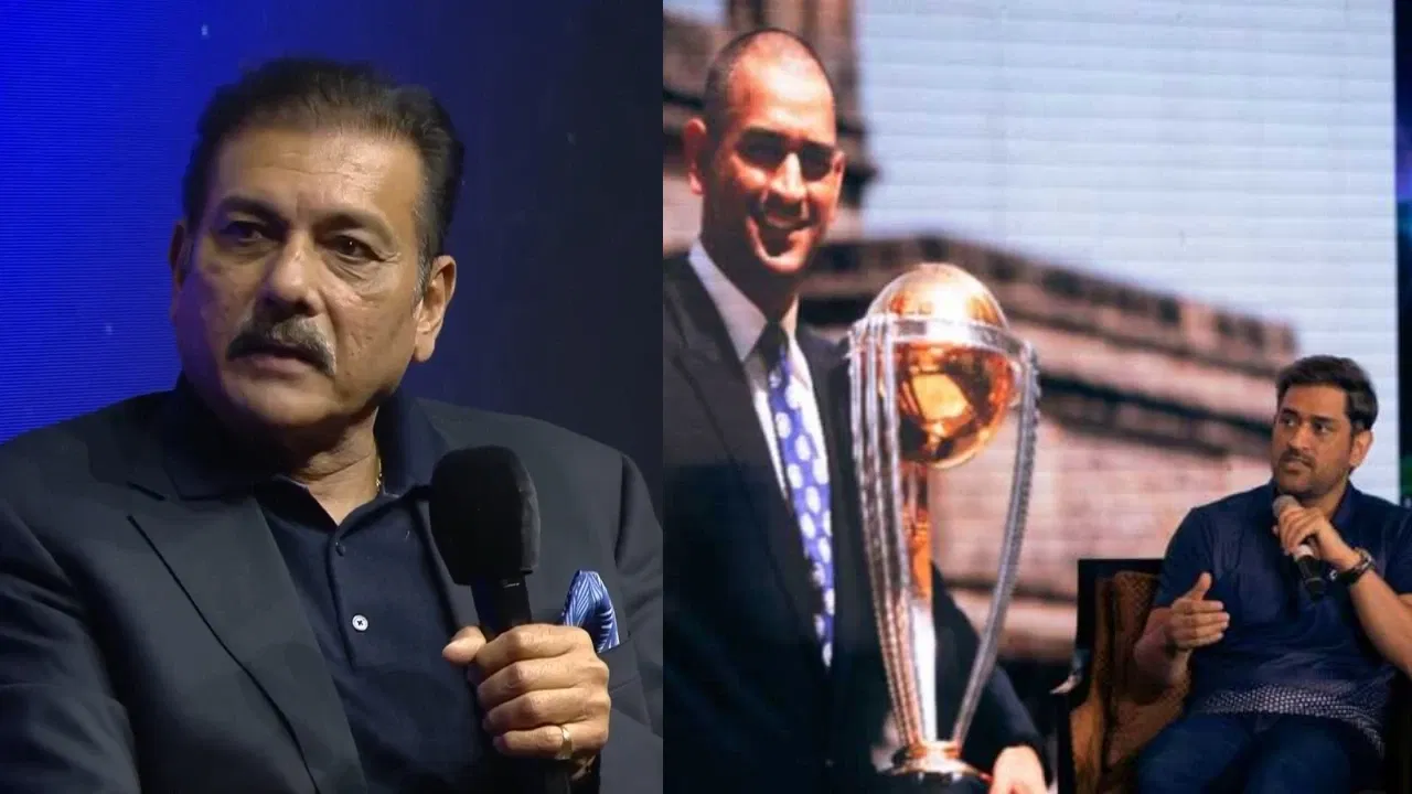 Ravi Shastri and MS Dhoni