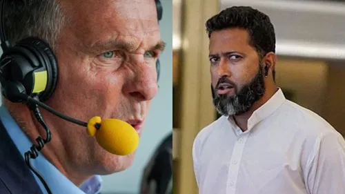 Michael Vaughan and Wasim Jaffer