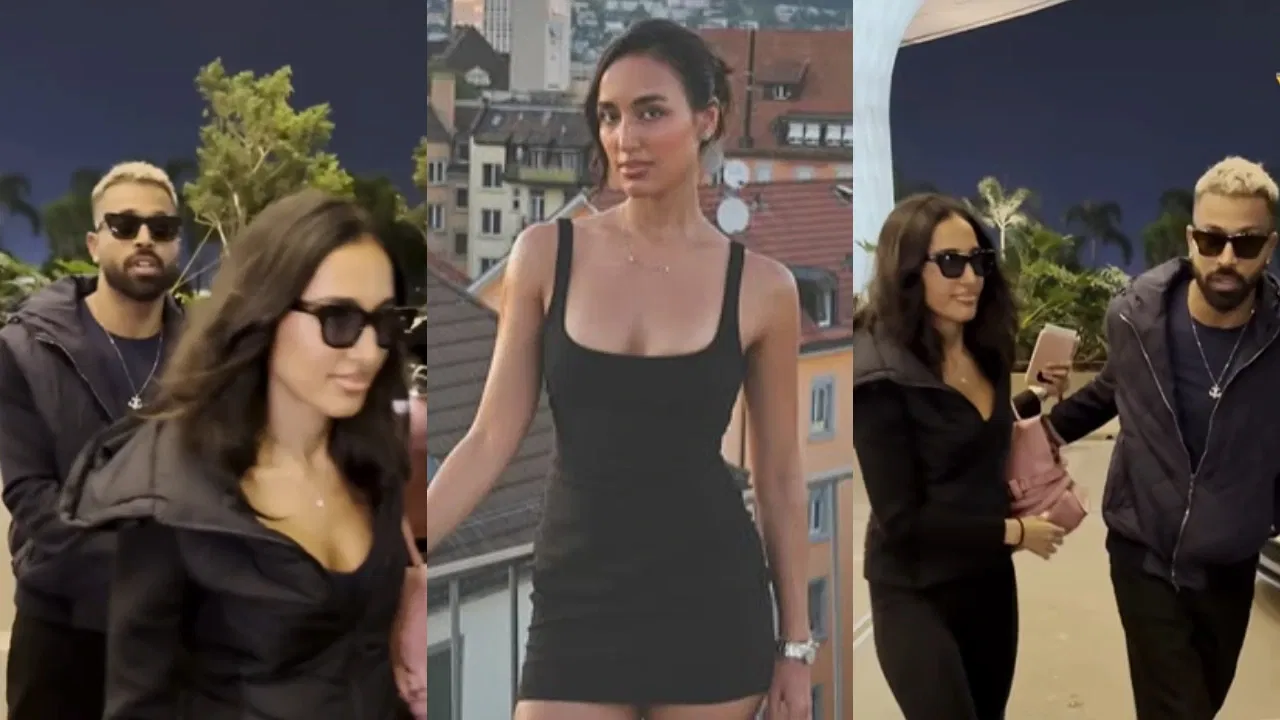 Hardik Pandya with Mahieka Sharma