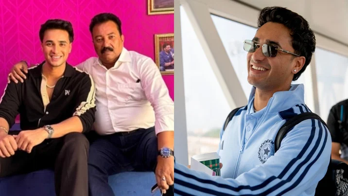 Abhishek Sharma with his father