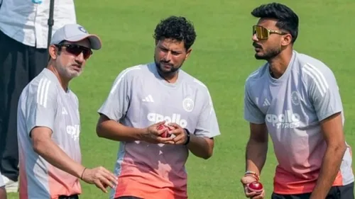 Gautam Gambhir, Axar Patel and Krunal Pandya