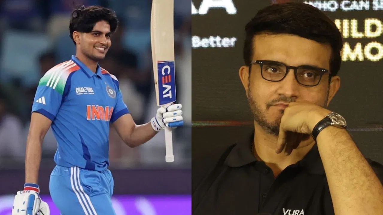 India batter Shubman Gill and Sourav Ganguly