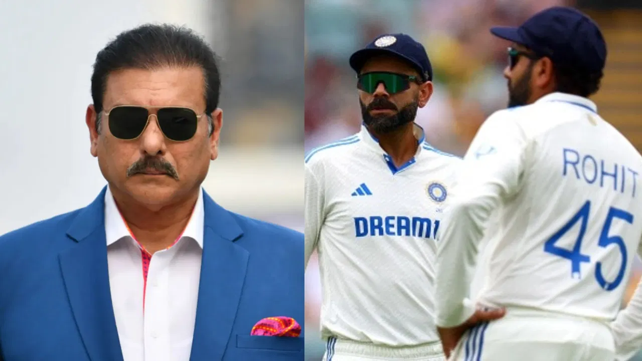 Ravi Shastri, Virat Kohli and Rohit Sharma