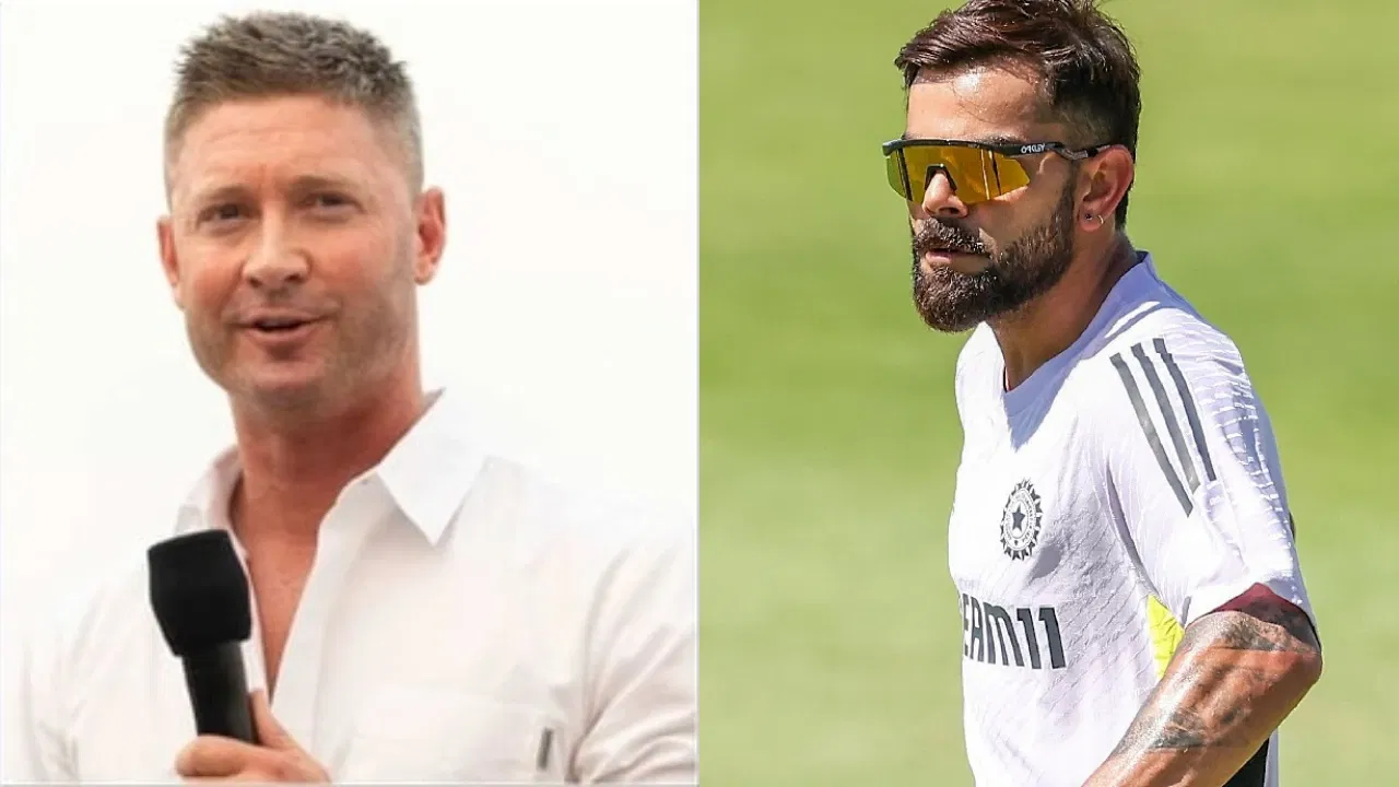 Michael Clarke and Virat Kohli