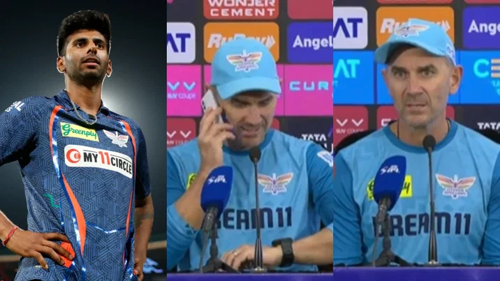Mayank Yadav, LSG coach Justin Langer
