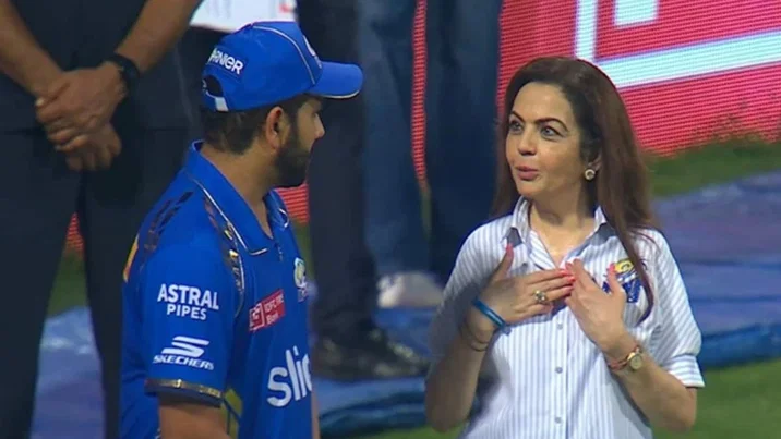 Rohit Sharma and Nita Ambani