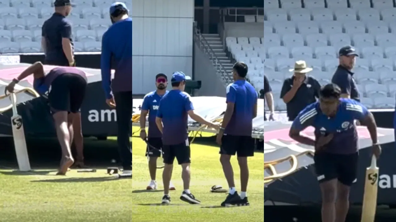 Sai Sudharsan and Gautam Gambhir in Leeds