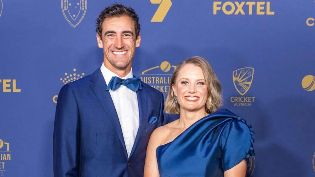 Alyssa Healy and Mitchell Starc