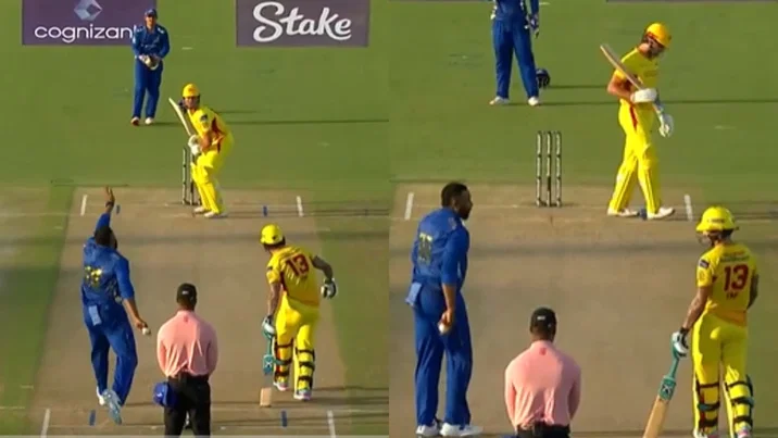 Kieron Pollard warns Faf du Plessis in MLC 2025