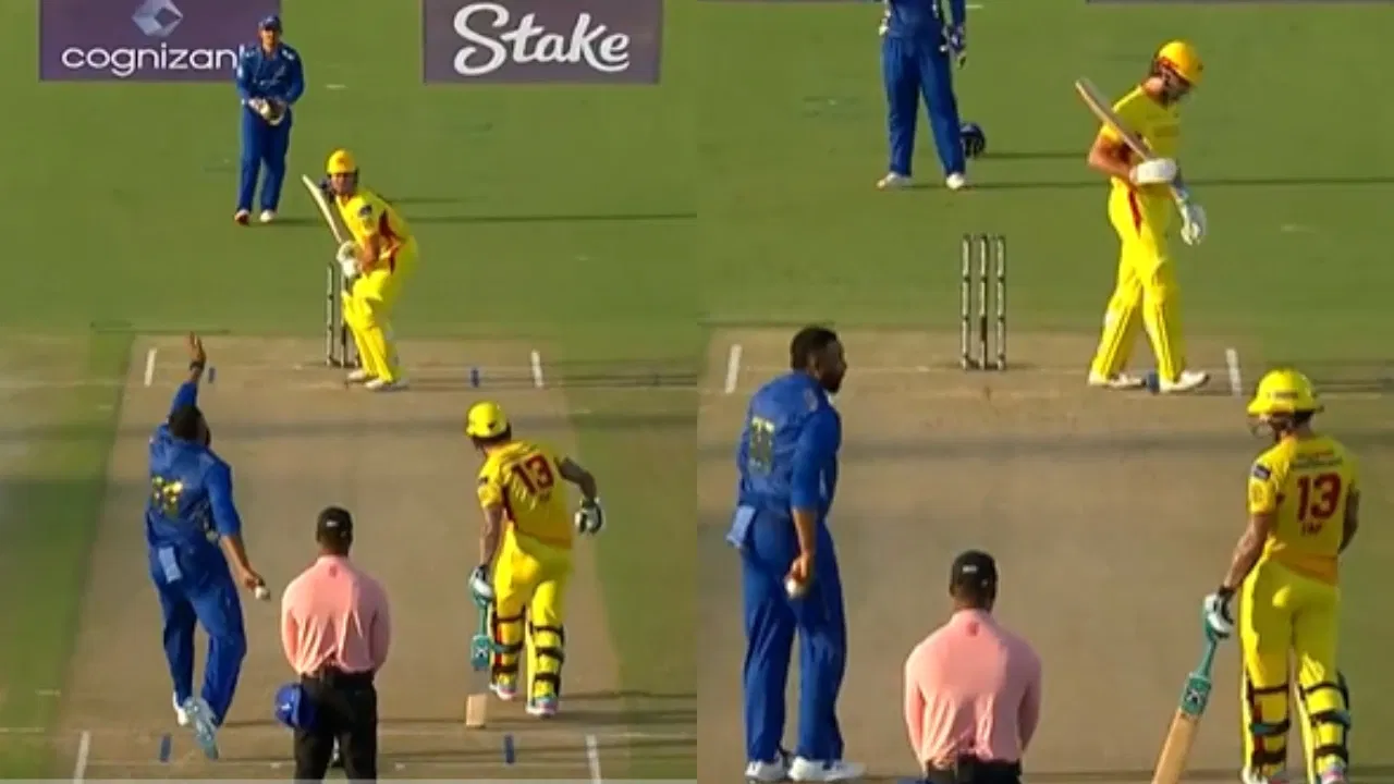 Kieron Pollard warns Faf du Plessis in MLC 2025