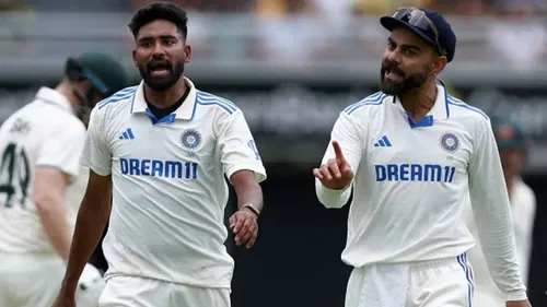 Mohammed Siraj and Virat Kohli