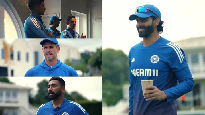 Team India pay tribute to Ravindra Jadeja