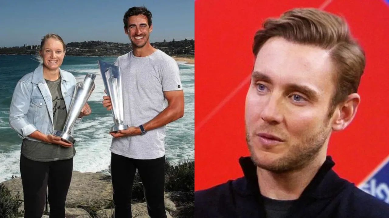 Alyssa Healy, Mitchell Starc and Stuart Broad