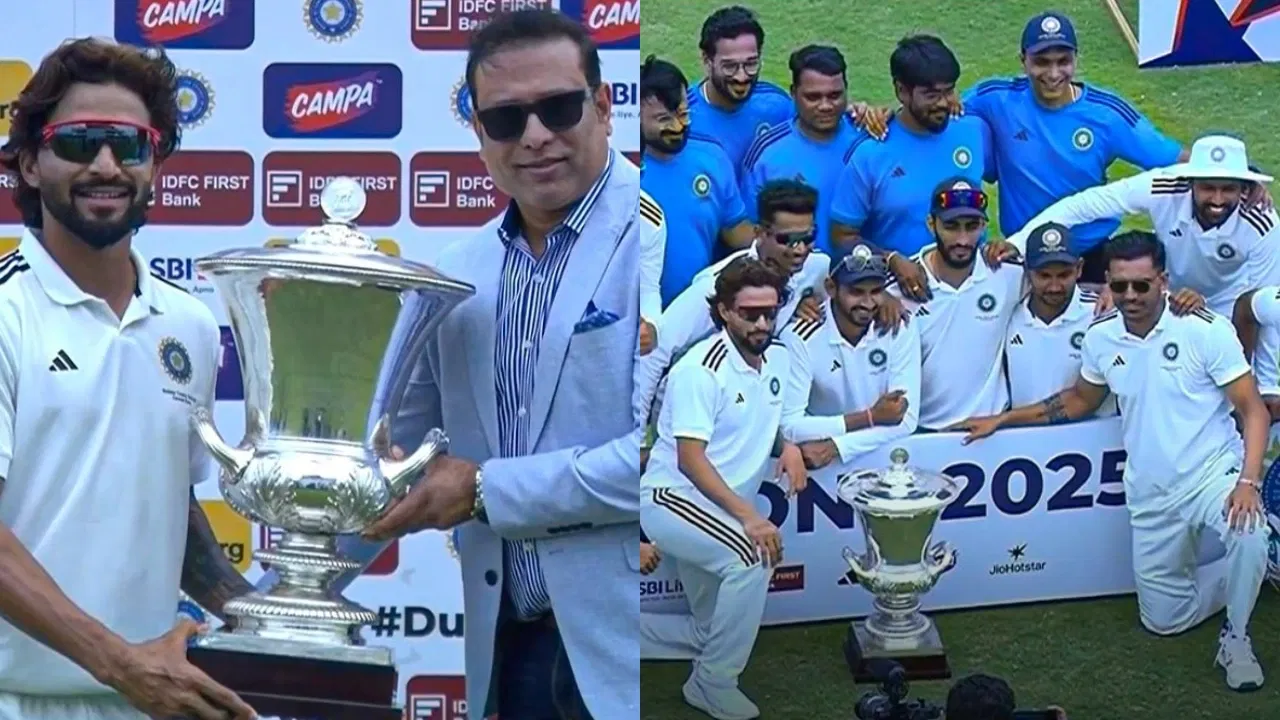 Rajat Patidar with Duleep Trophy