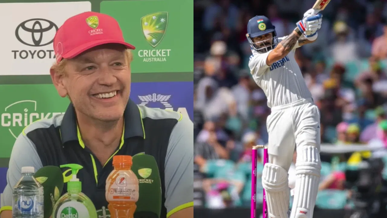 Andrew McDonald and Virat Kohli