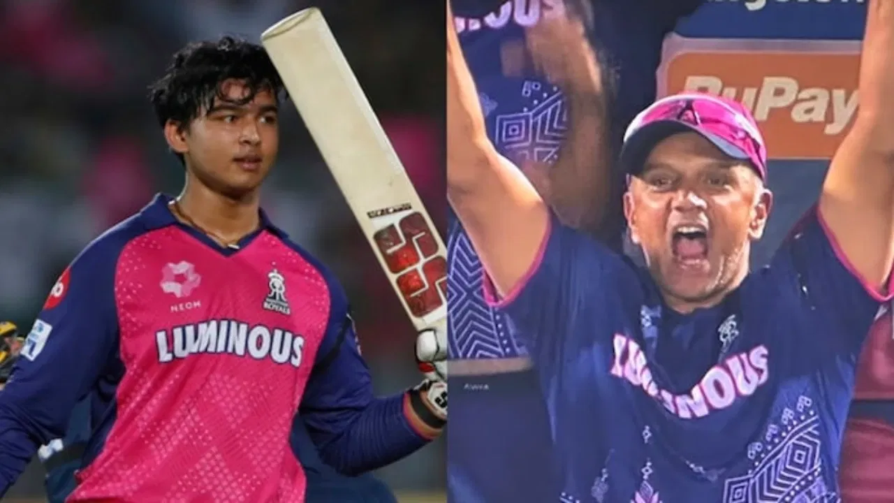 Rahul Dravid and Vaibhav Suryavanshi