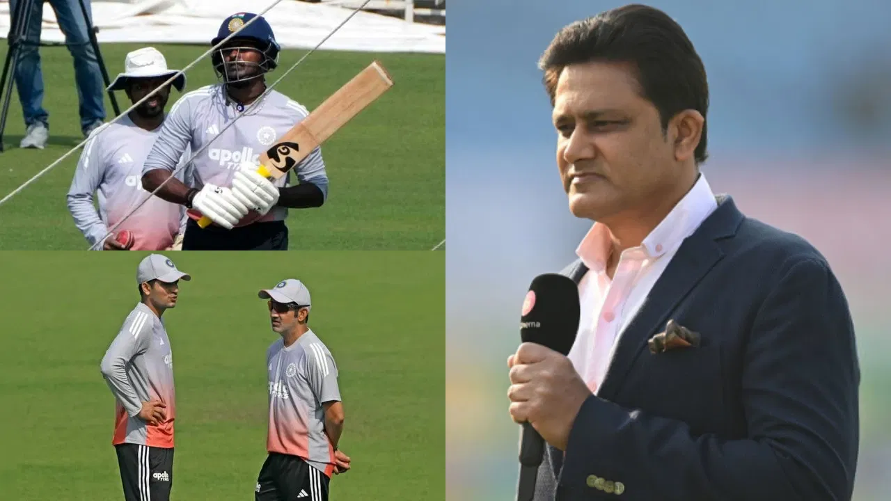 Anil Kumble and Sai Sudharsan.