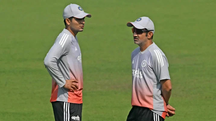 Gautam Gambhir with Shubman Gill