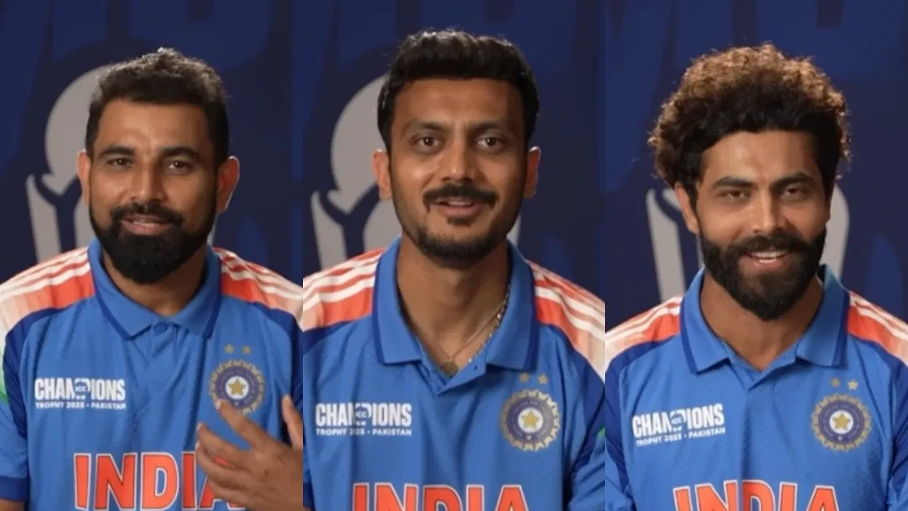 Mohammed Shami, Axar Patel and Ravindra Jadeja