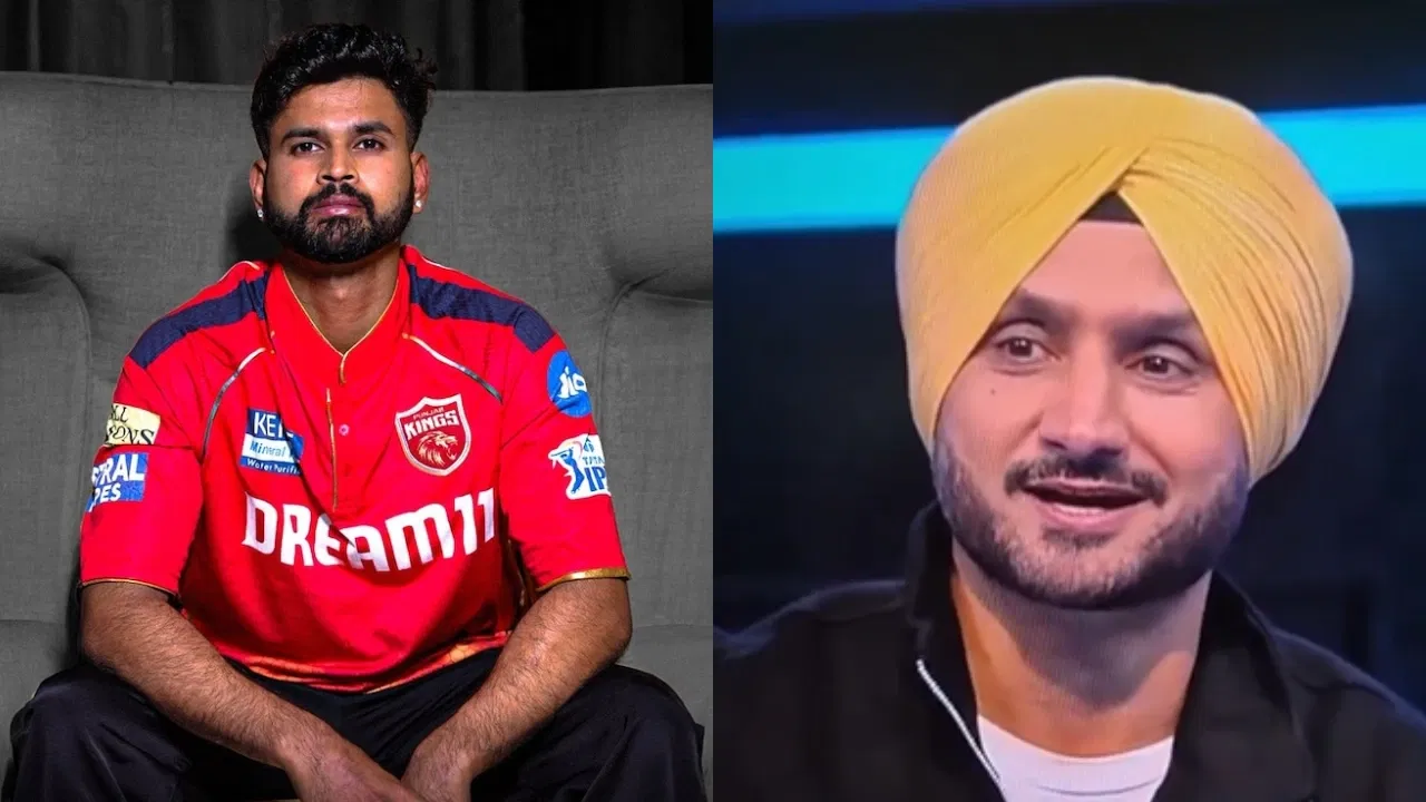 PBKS captain Shreyas Iyer and Harbhajan Singh