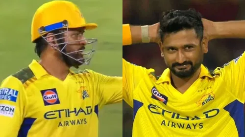 MS Dhoni and Khaleel Ahmed