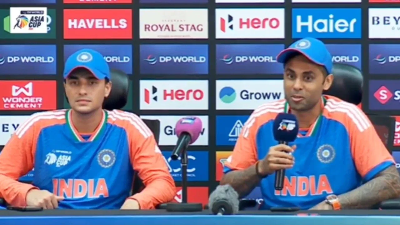 Suryakumar Yadav at press