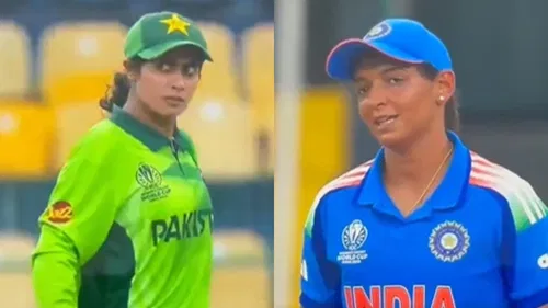 Harmanpreet Kaur and Nashra Sandhu