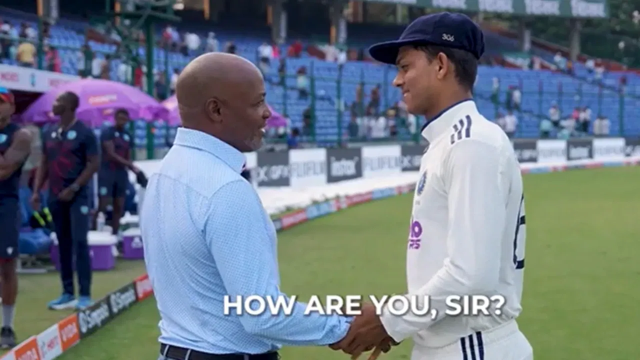 Brian Lara and Yashasvi Jaiswal