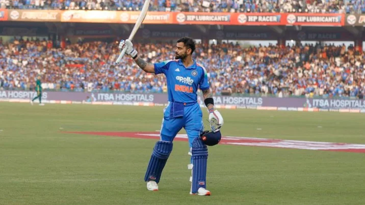 Virat Kohli celebrates century