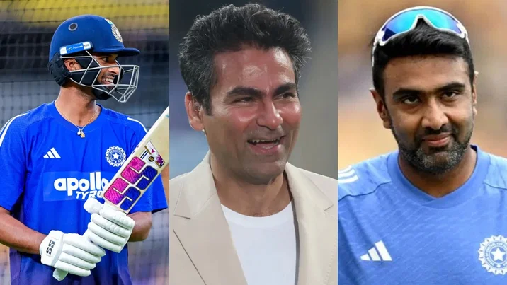 Washington Sundar, Mohammad Kaif and Ravichandran Ashwin