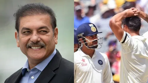 Ravi Shastri, Virat Kohli and Mitchell Johnson