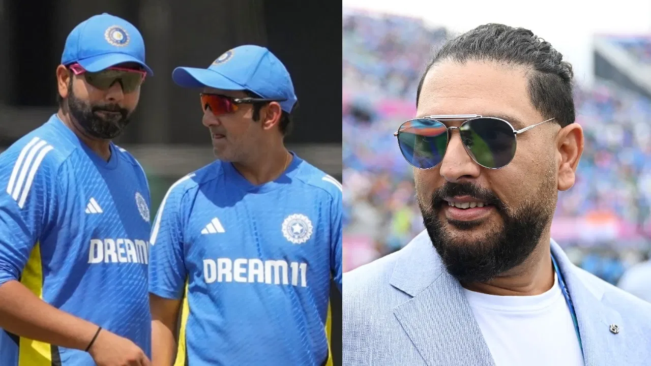 Rohit Sharma, Gautam Gambhir and Yuvraj Singh