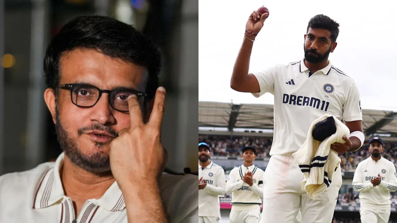 Sourav Ganguly and Jasprit Bumrah