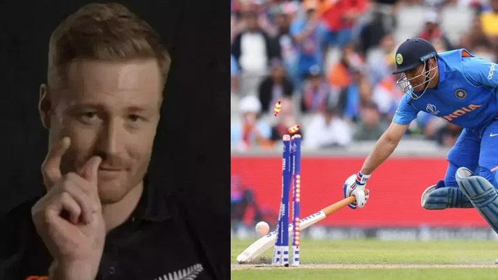 MS Dhoni and Martin Guptill