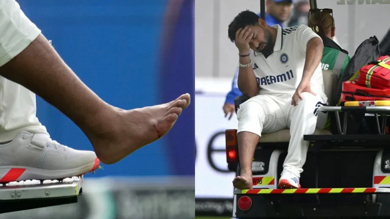Injured Rishabh Pant