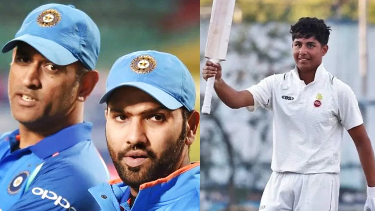 Rohit Sharma, MS Dhoni and Aryavir Sehwag