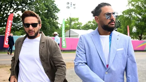 Shahid Afridi and Yuvraj Singh