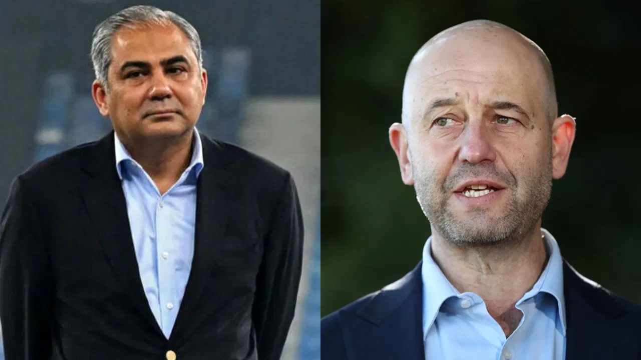 Mohsin Naqvi and Cricket Australia boss Todd Greenberg