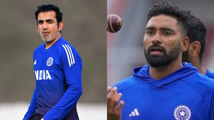 Gautam Gambhir and Mohammed Siraj
