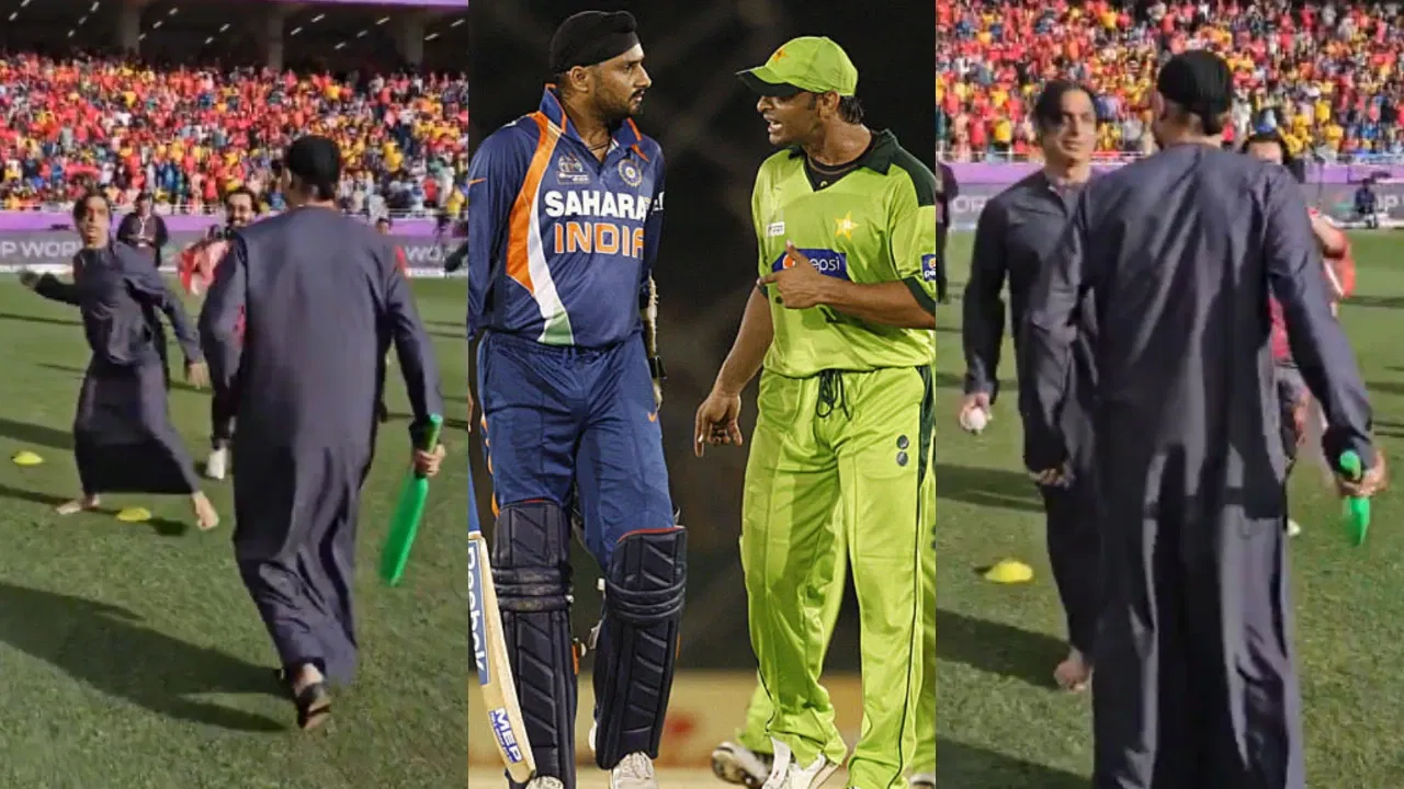 Harbhajan Singh and Shoaib Akhtar